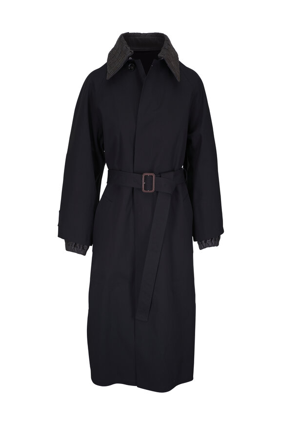 Bottega Veneta Black Trench Coat