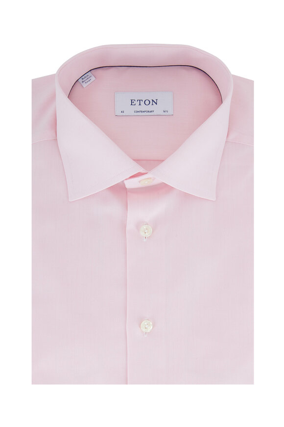 Eton Light Pink Signature Twill Dress Shirt