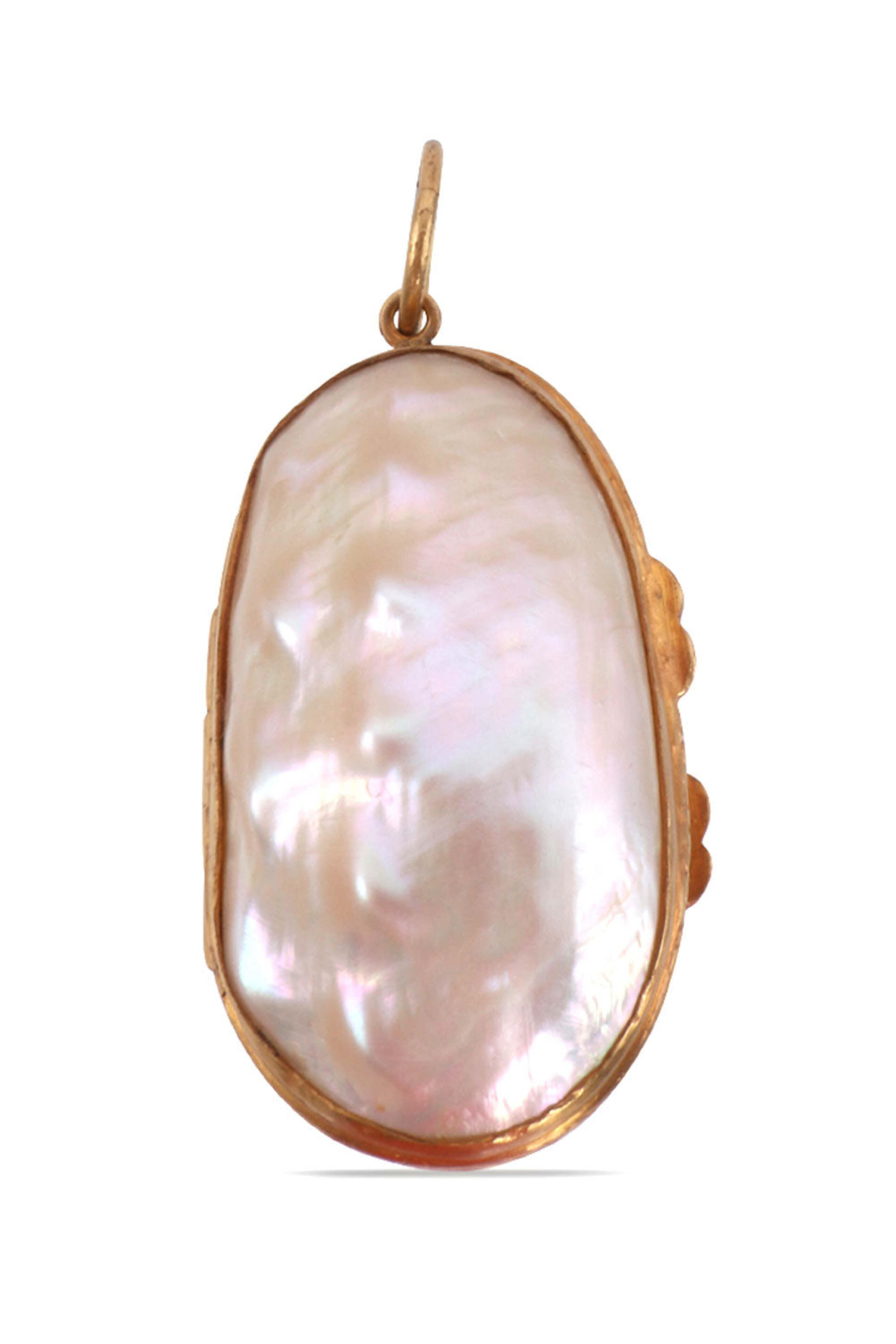 Michael Tracy - Mother of Peal Oval Locket Pendant