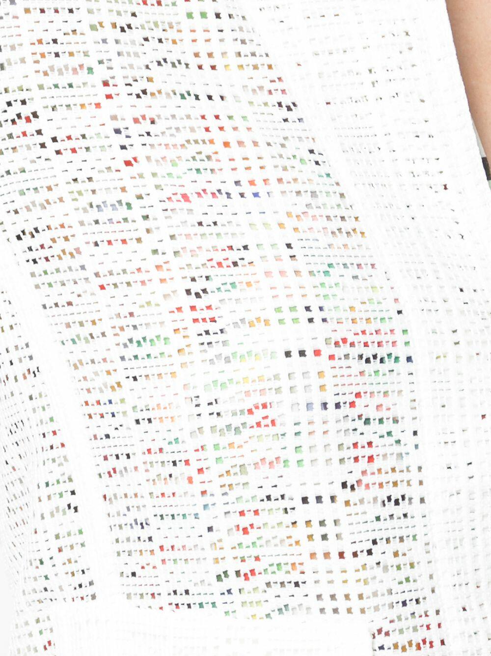 Akris Punto - Cream Grid Lace Cropped Jacket