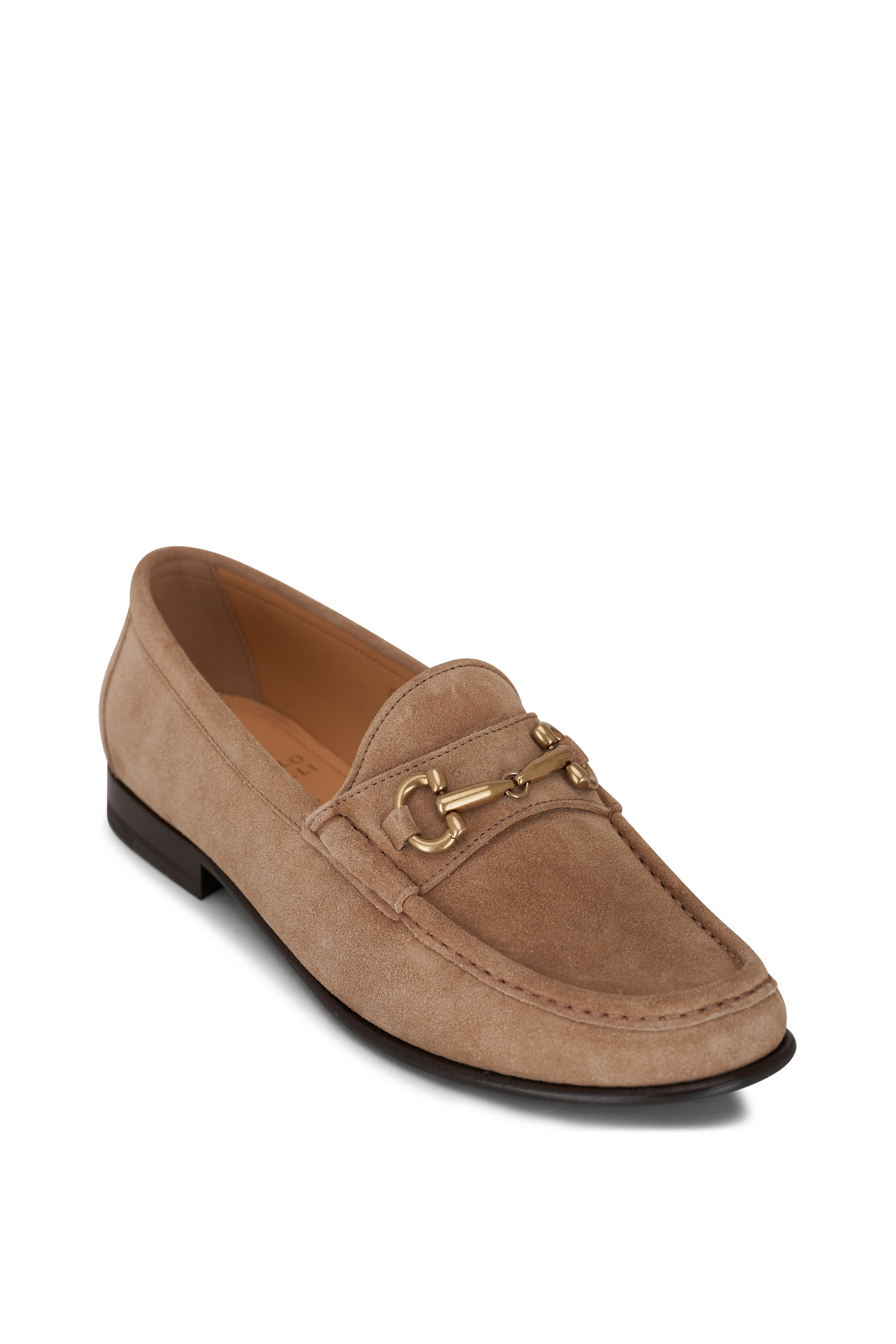 Brunello Cucinelli - Brown Suede & Brass Bit Loafer