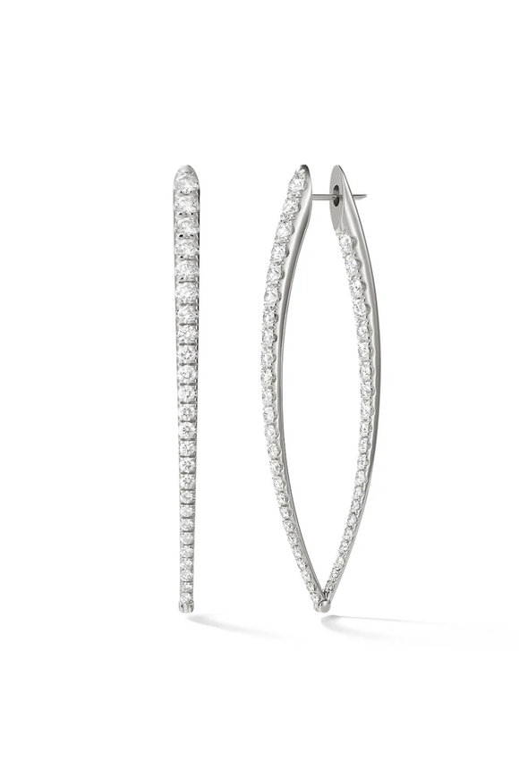 Melissa Kaye XL Cristina Diamond Earrings - view 1