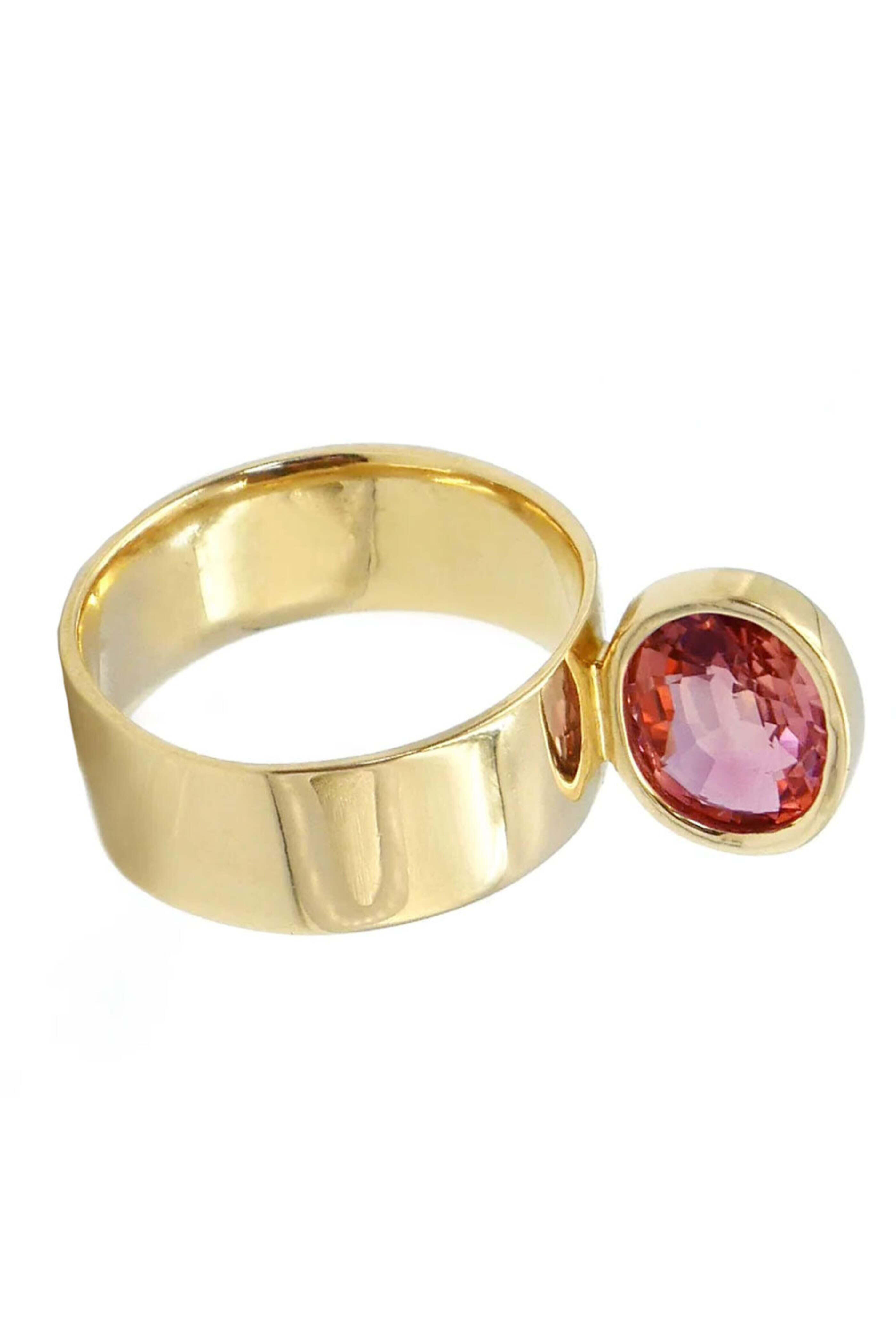 Leslie Paige - Pink Tourmaline Perch Ring