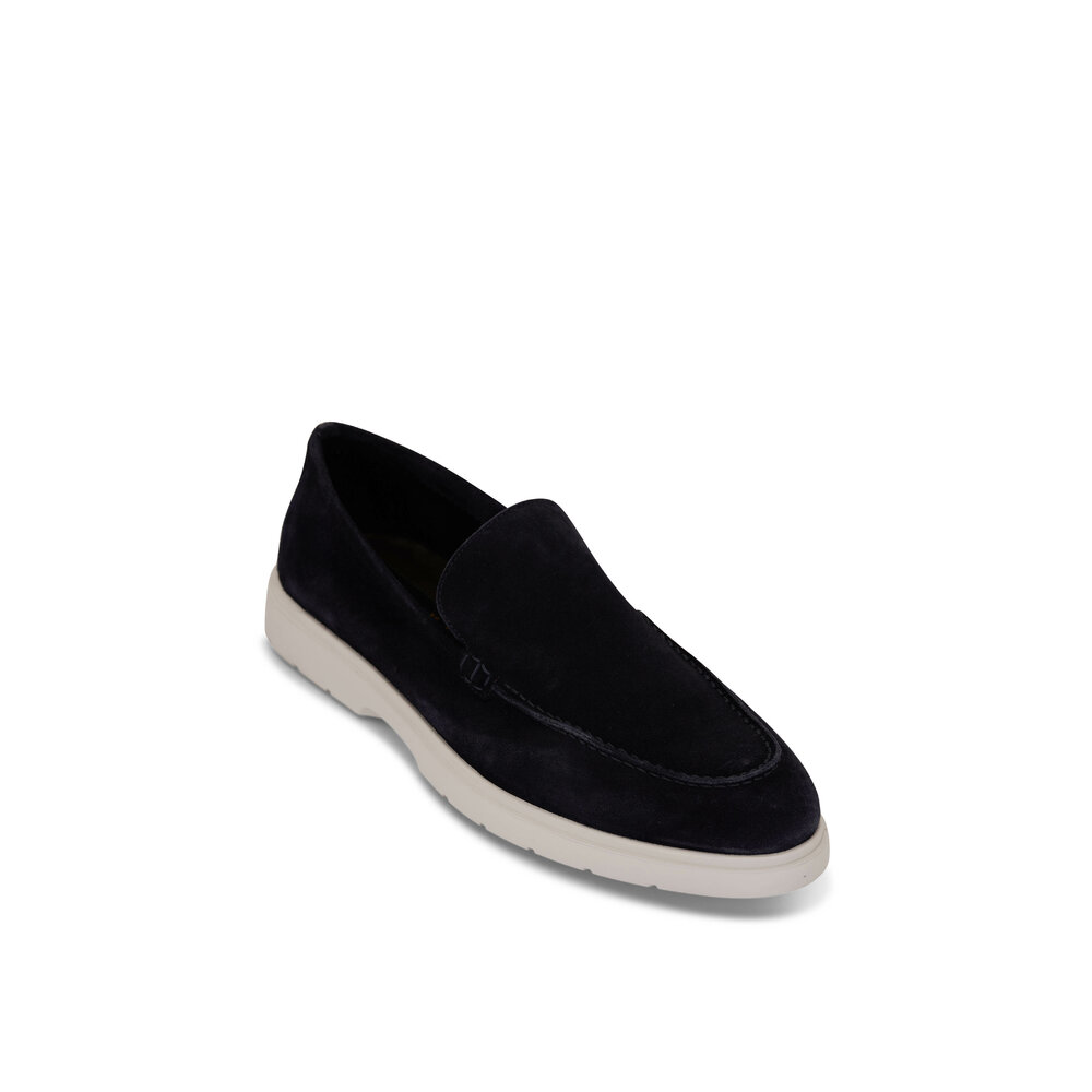To Boot New York - Troye Blue Suede Slip-On Loafer