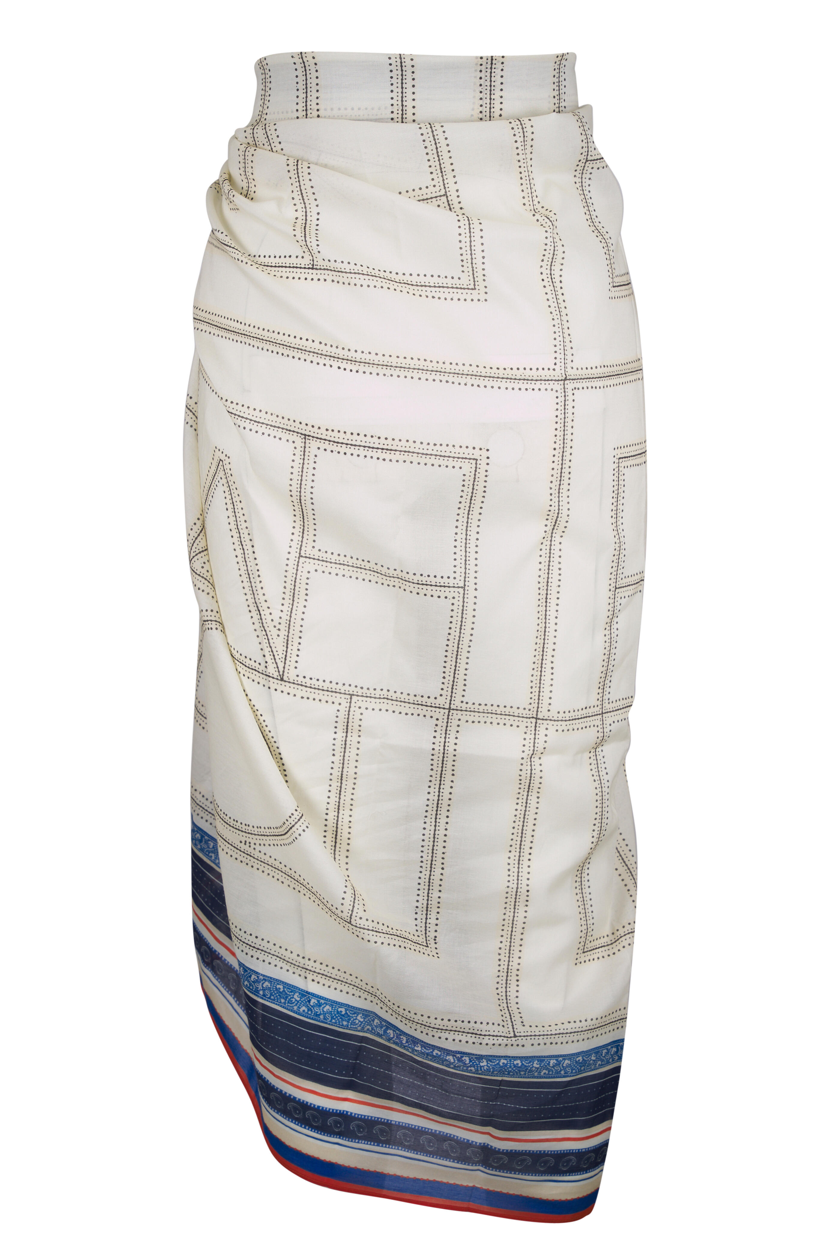 Totême - Collector Ecru & Navy Sarong