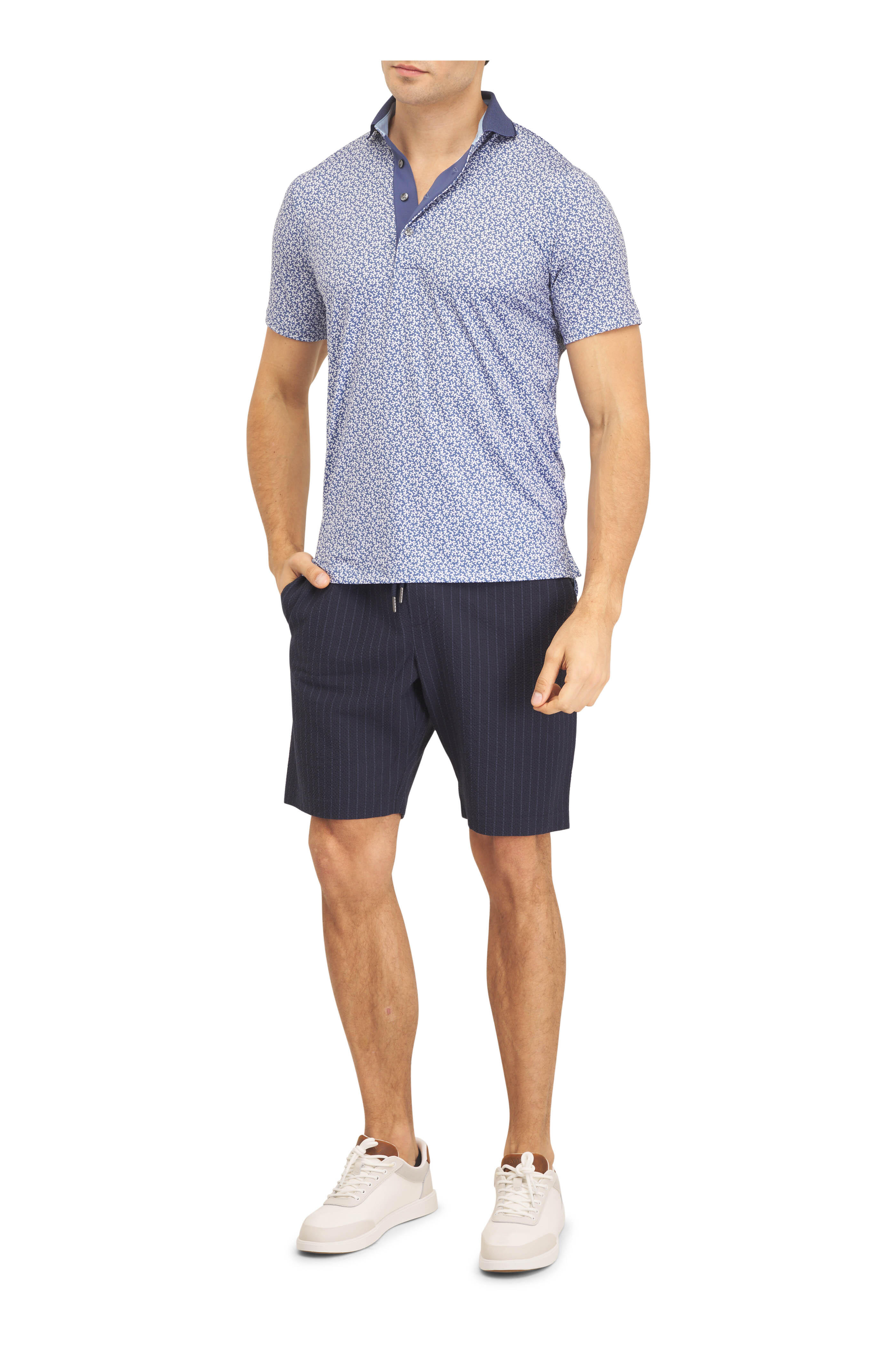 Greyson - Falcon Slate Coral Dreams Polo - view 2