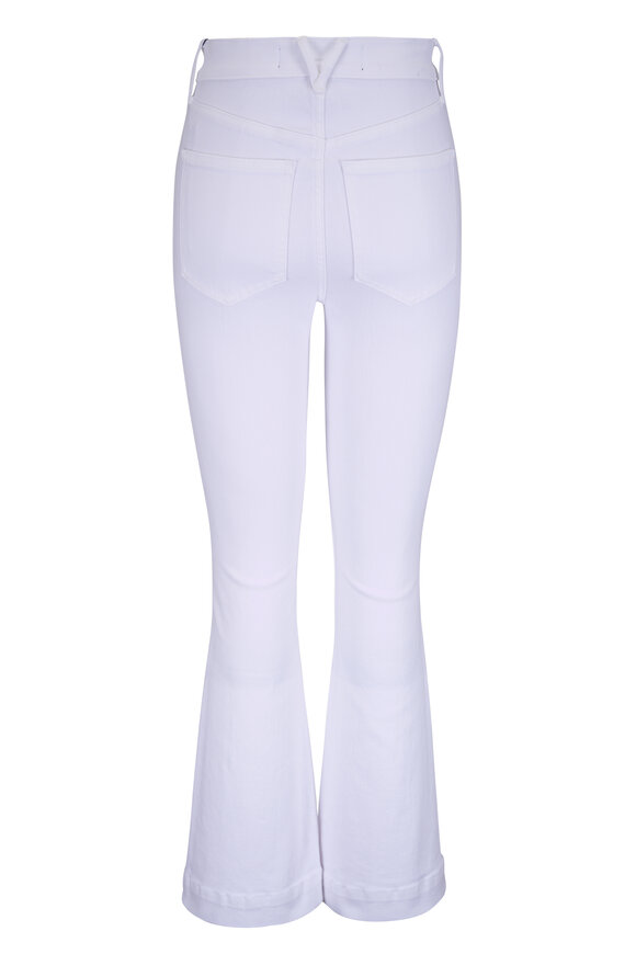 Veronica Beard Carson White Ankle Flare Jean - view 2