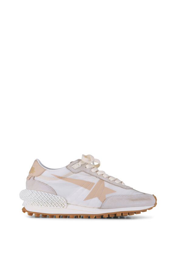 Golden Goose Marathon Beige & Gray Printed Star Sneaker - view 4
