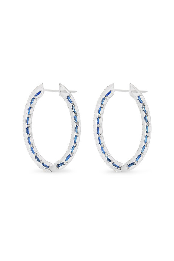 Miseno - Procida Diamond & Sapphire Earrings