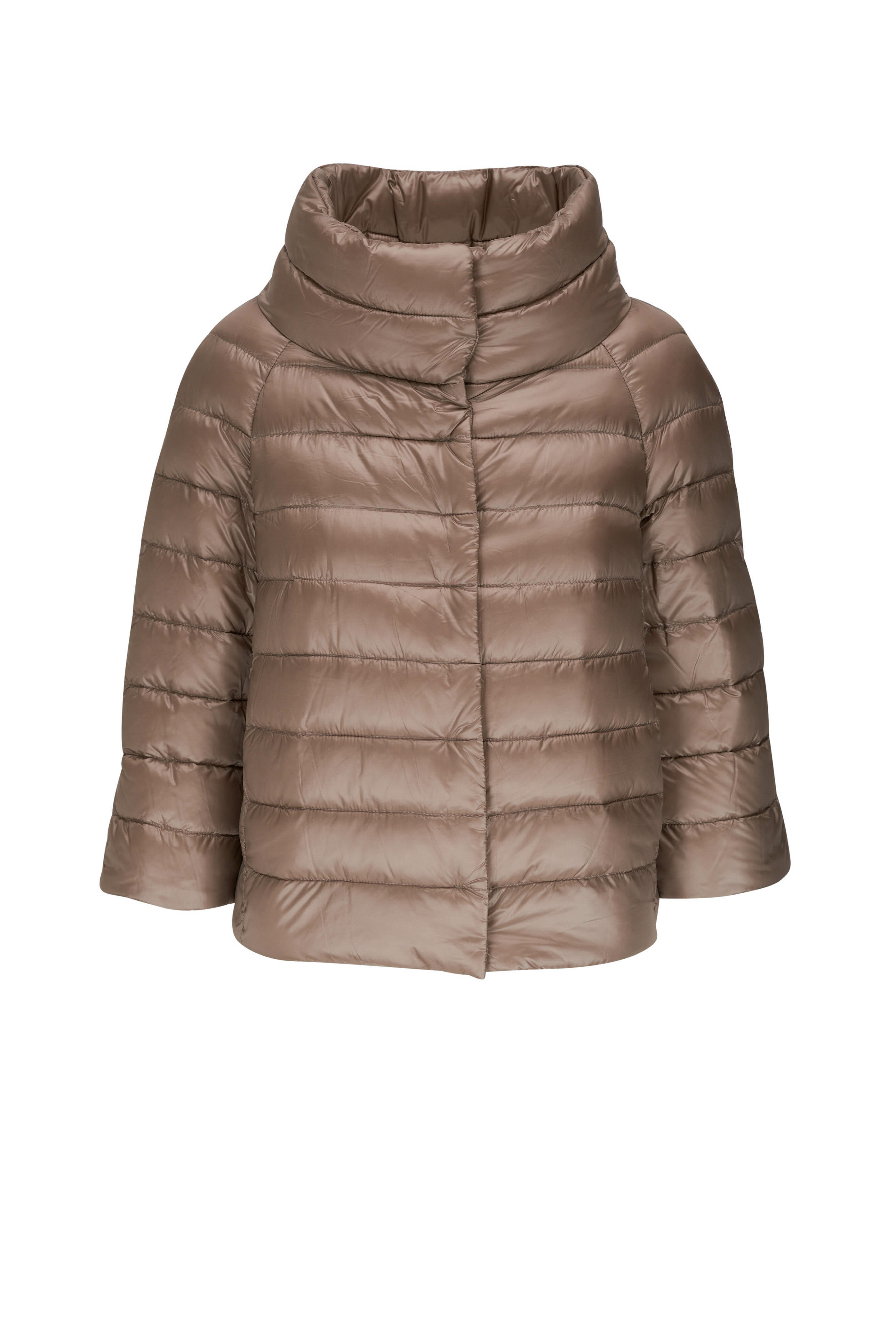 BOMBER JACKET IN NYLON ULTRALIGHT AND LADY FAUX FUR in Chantilly