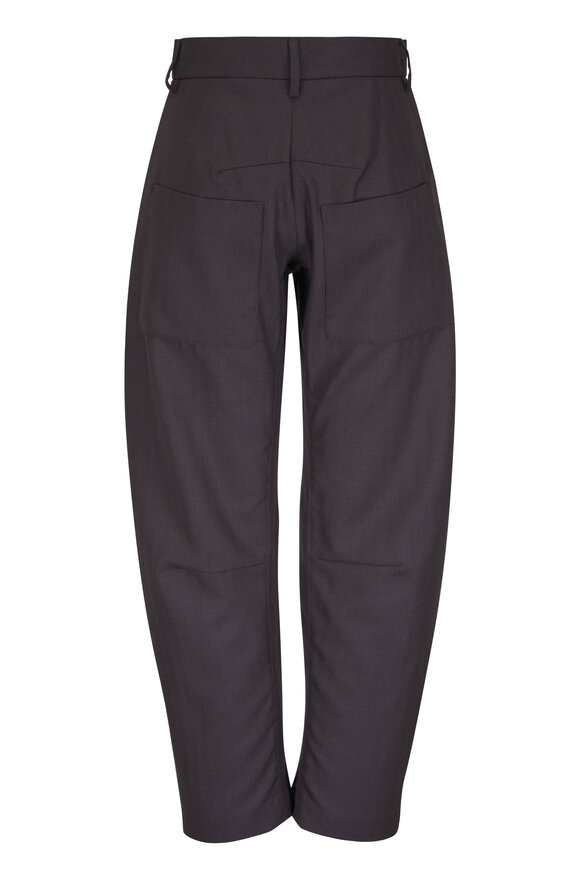 Nili Lotan Shon Brown Herringbone Wool Pant - view 3
