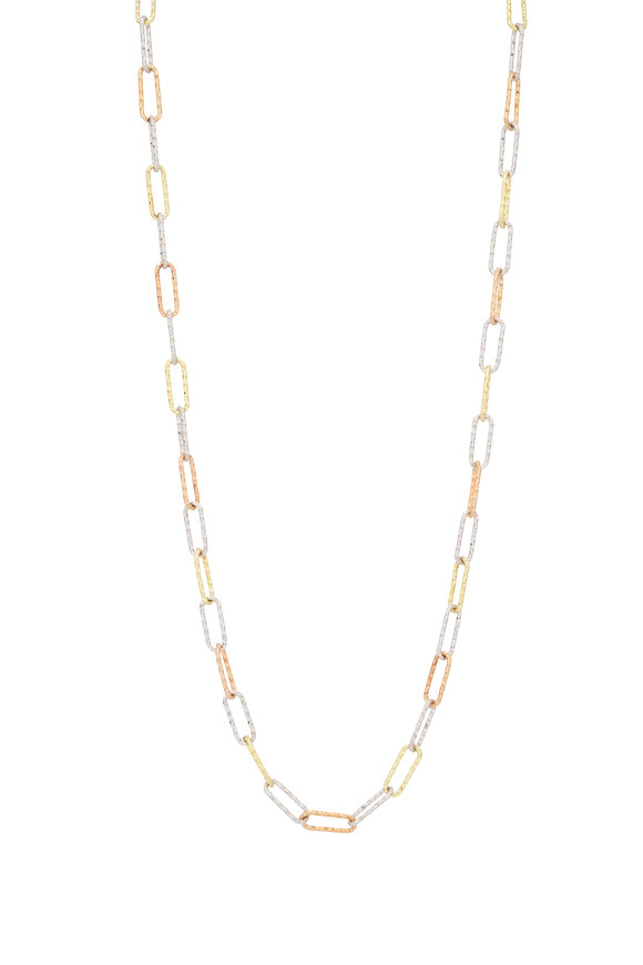 Cristina V. Mixed Metal Safety Pin Necklace - view 1