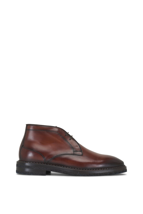 Di Bianco - Calgara Medium Brown Leather Chukka Boot