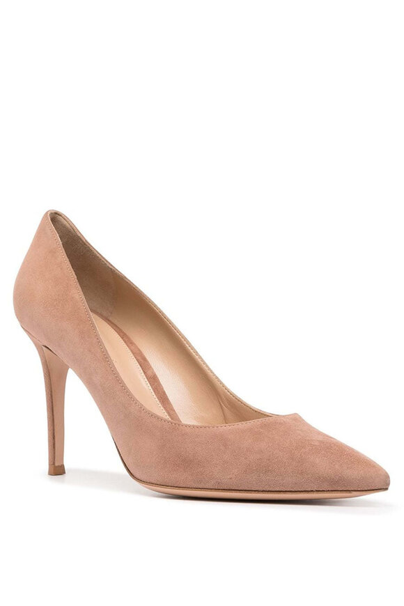 GIANVITO ROSSI ホインテットトゥヒルフツ G8020600RICC45 CAMEL gianvito-rossi-70mm-vitello-