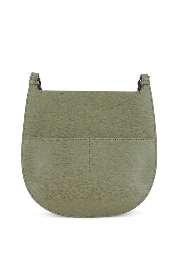 Valextra - Weekend Moss Saffiano Convertible Small Hobo Bag