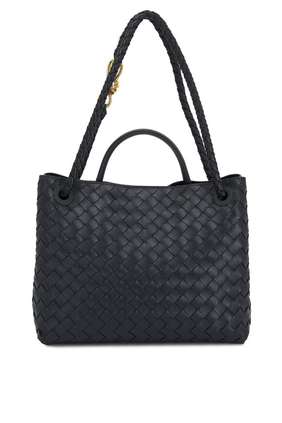 Bottega Veneta - Medium Andiamo Black Intrecciato Leather Bag