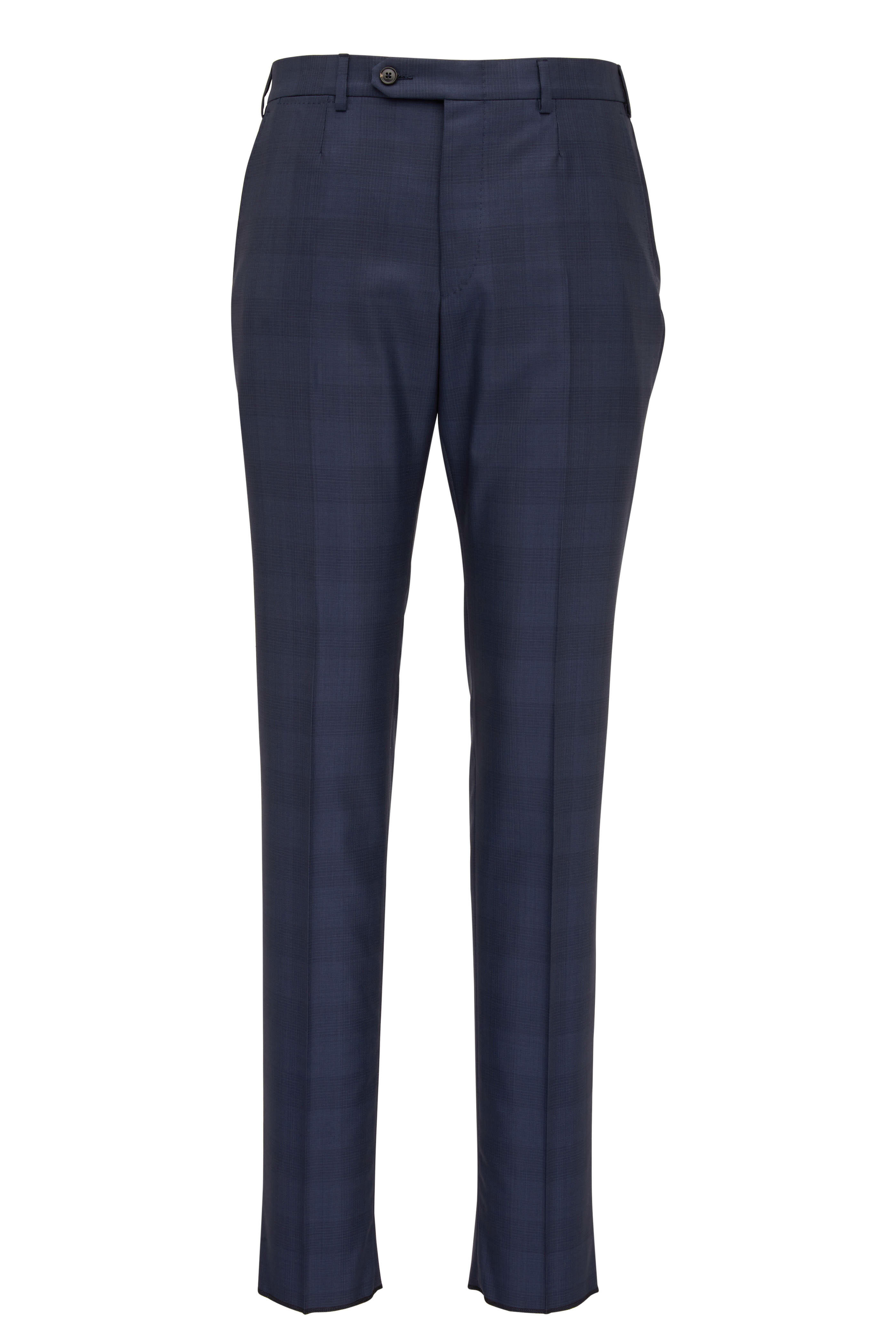 Zegna - 15 Mil Navy Tonal Wool Suit | Mitchell Stores