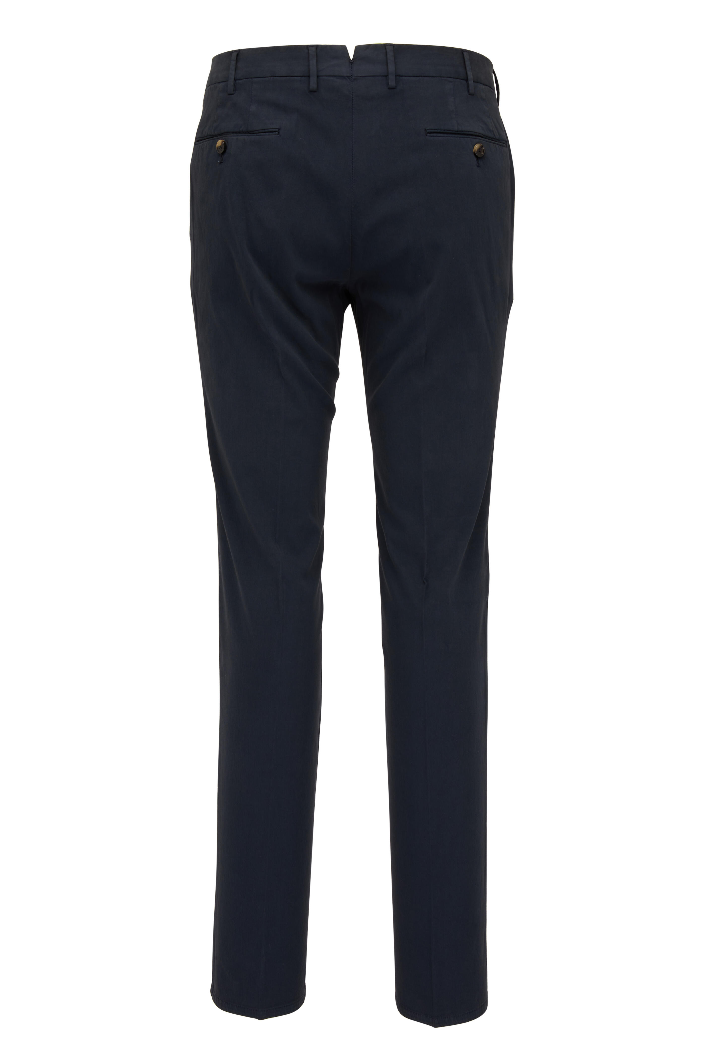 PT Torino - Navy Stretch Cotton & Cashmere Pant | Mitchell Stores