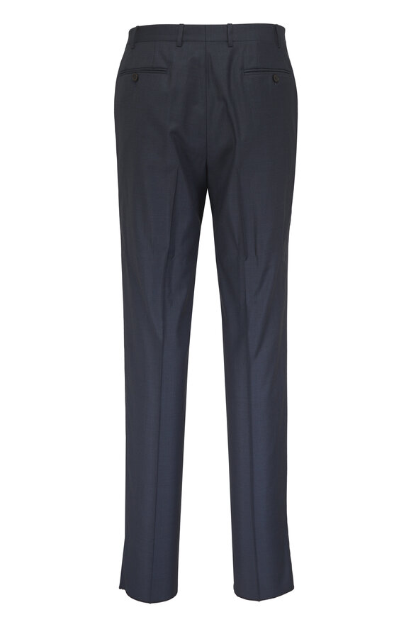 Canali Aqua Blue Tonal Glen Plaid Wool Suit - view 5
