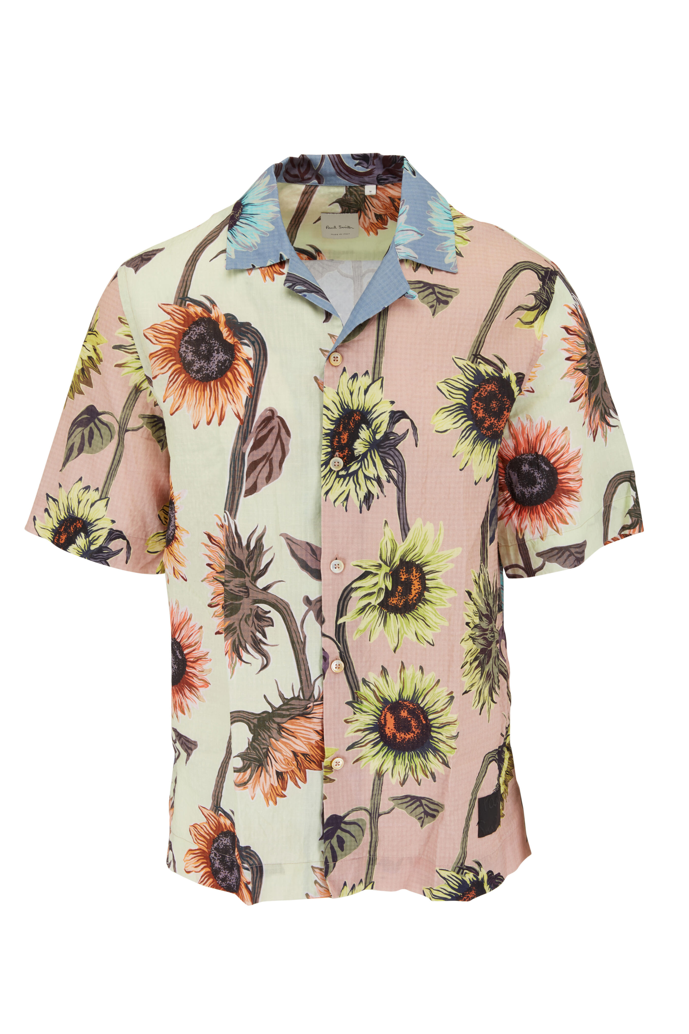 Paul Smith - Multicolor Floral Print Short Sleeve Camp Shirt