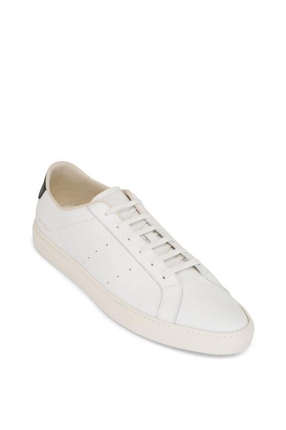 Common Projects Achilles Slim Retro White Leather Low Top Sneaker
