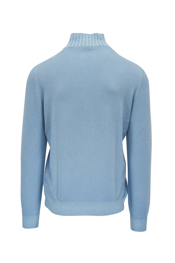 Gran Sasso - Light Blue Quarter Zip Pullover