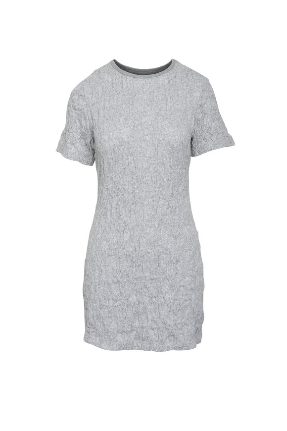 Wynn Hamlyn Scrunch Grey T-Shirt Dress