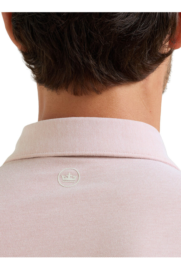 Peter Millar Faded Scarlet Cotton Piqué Polo - view 6