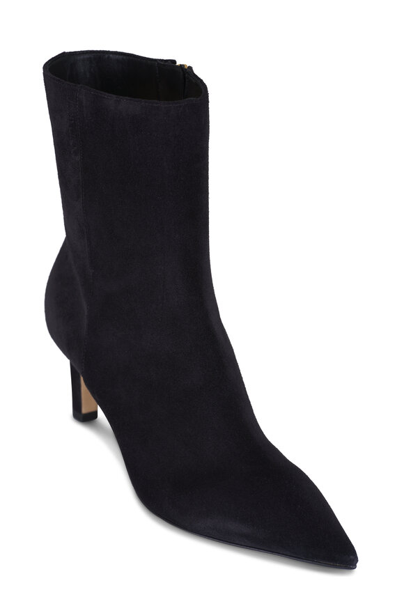 Jimmy Choo - Alizze Black Suede Short Boot, 65mm