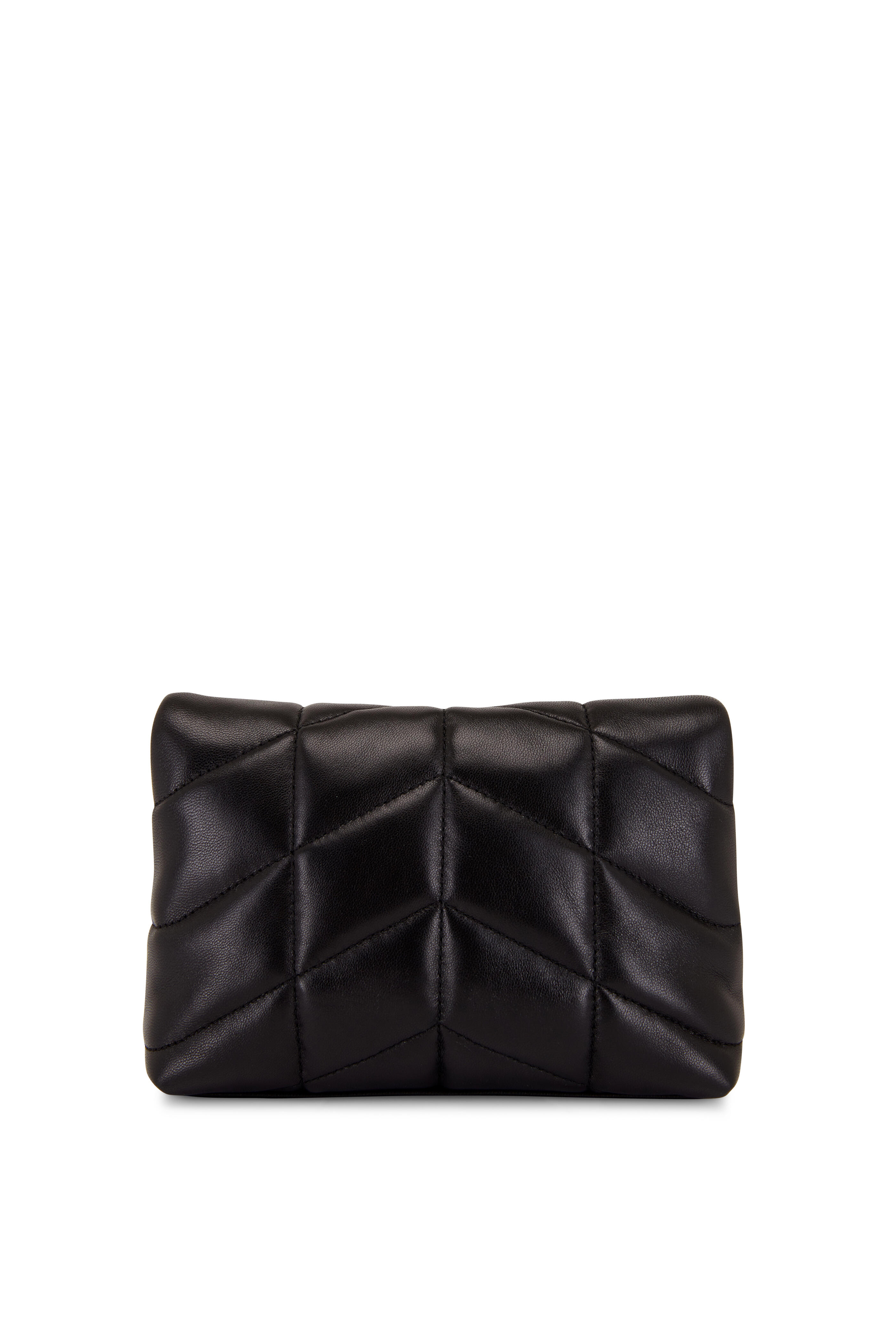 Saint Laurent - Black Mini Monogram Puffer Pouch