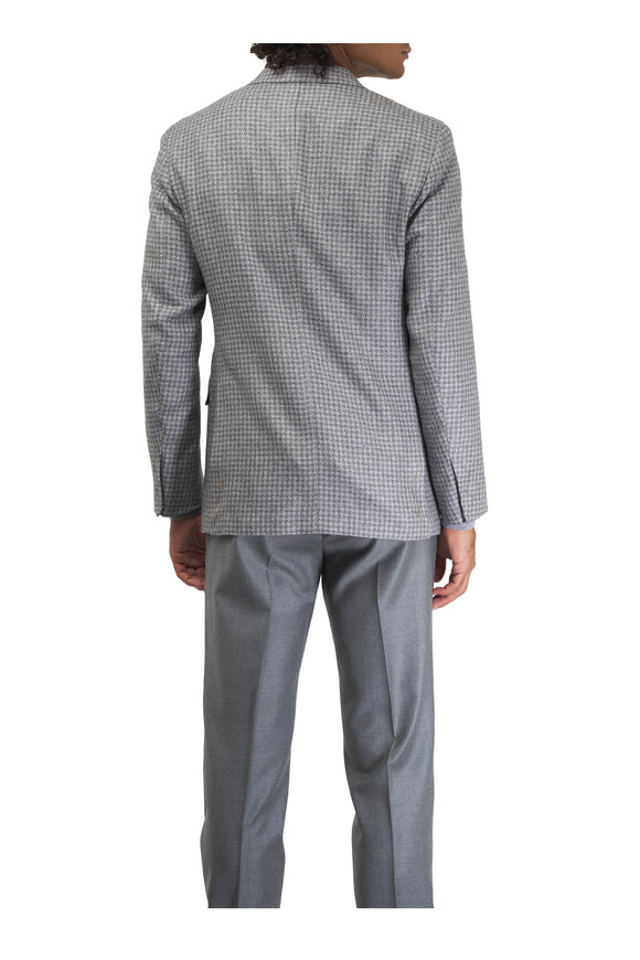 Zegna - Couture Gray Houndstooth Sportcoat 