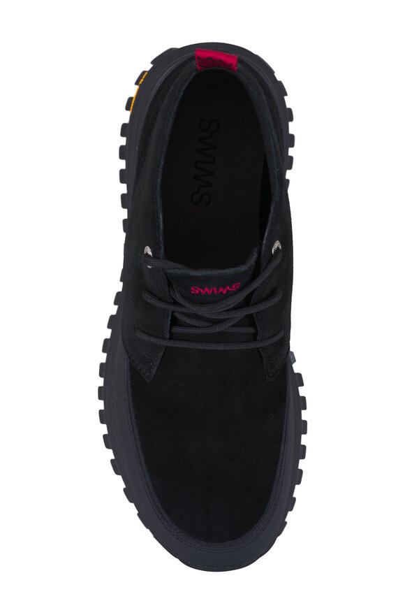 Swims - Helmut Vibram Black Suede Chukka Boot