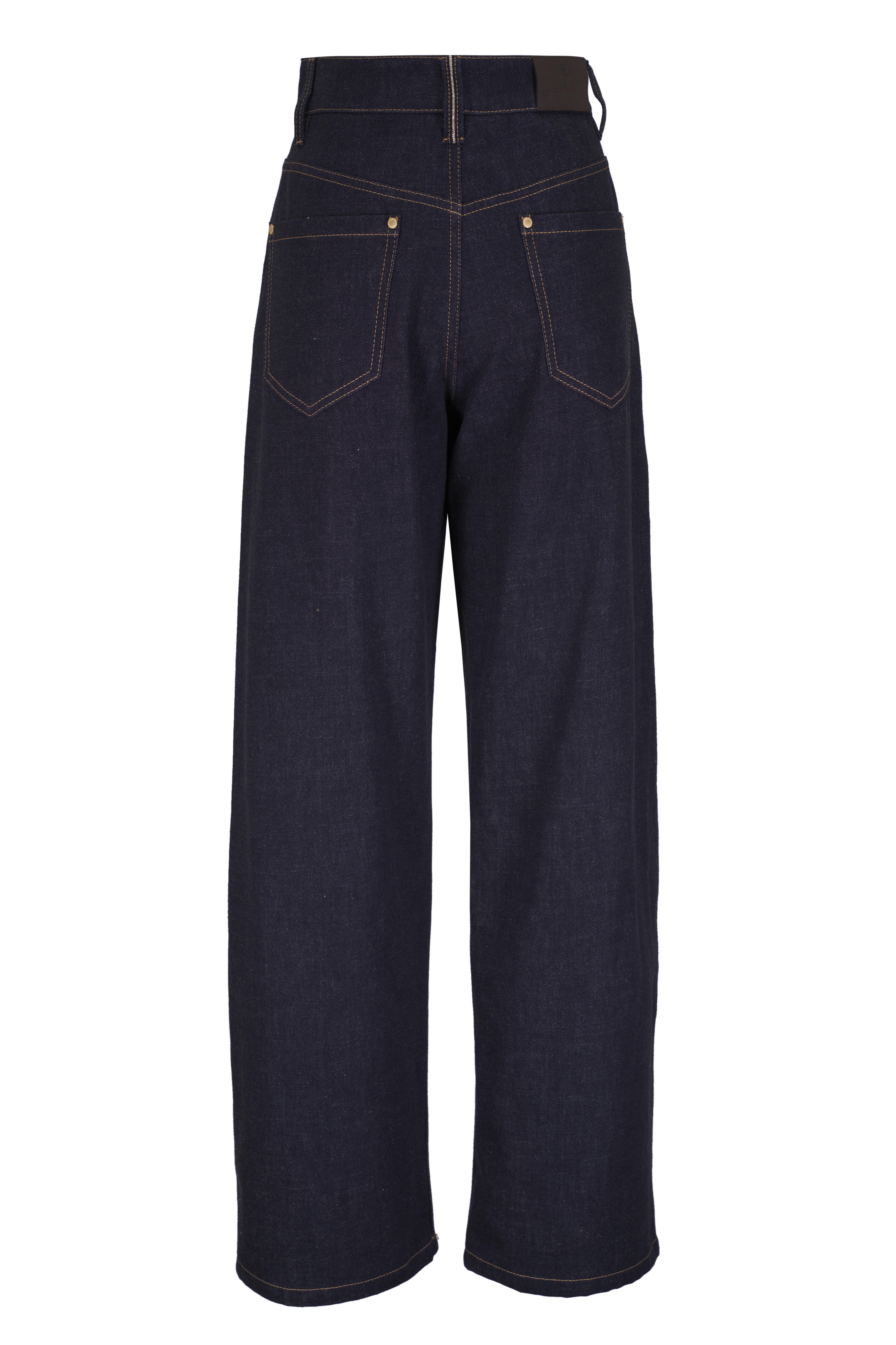 【関税&送料込】Brunello Cucinelli The Loose Barrel Jean Den Brunello Cucinelli - Dark Denim Loose Barrel Jean
