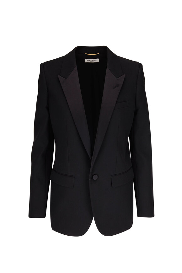 Saint Laurent Black Tuxedo Jacket 