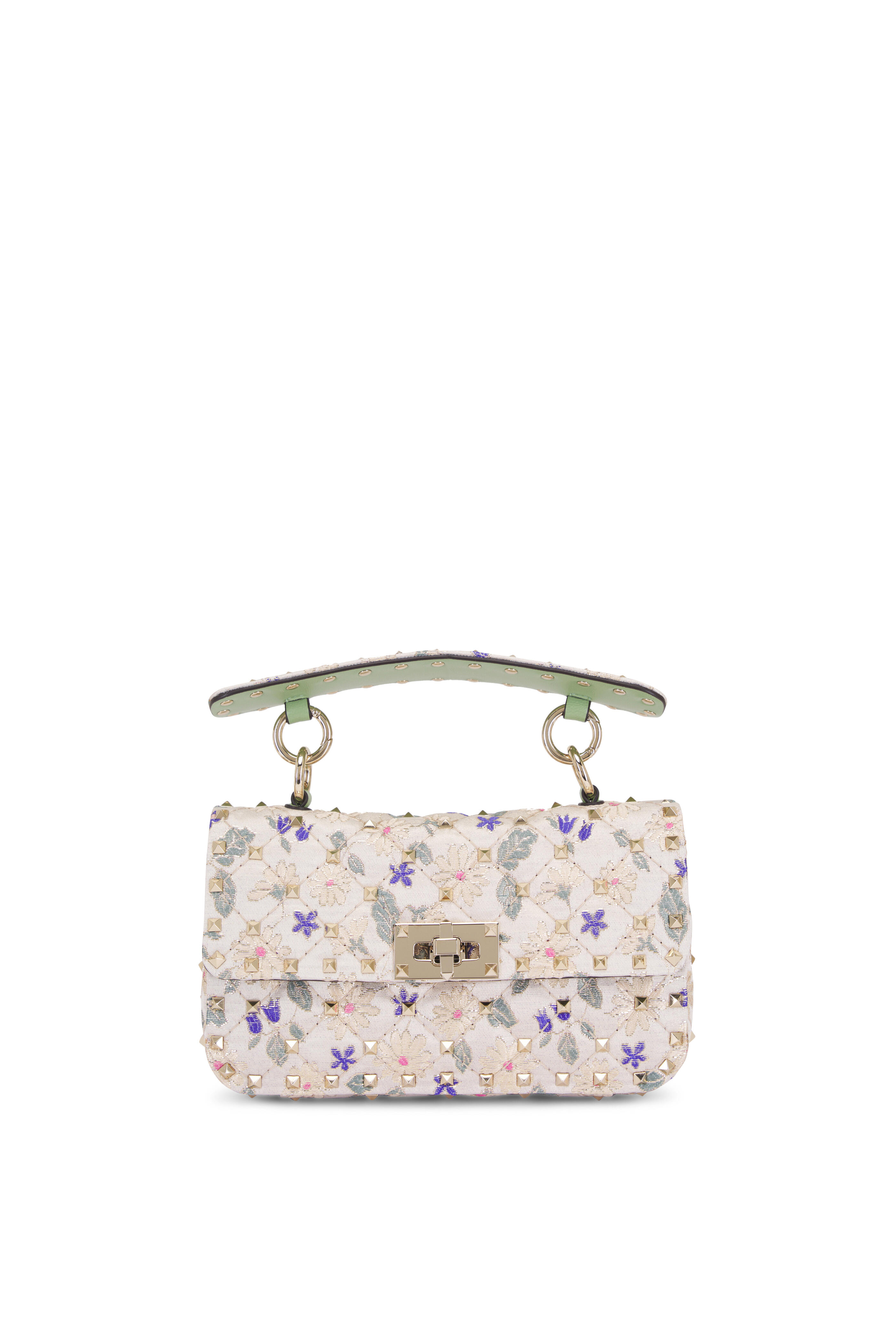 Valentino Garavani - Small Rockstud Spike Pétales d'Amour Chain Bag