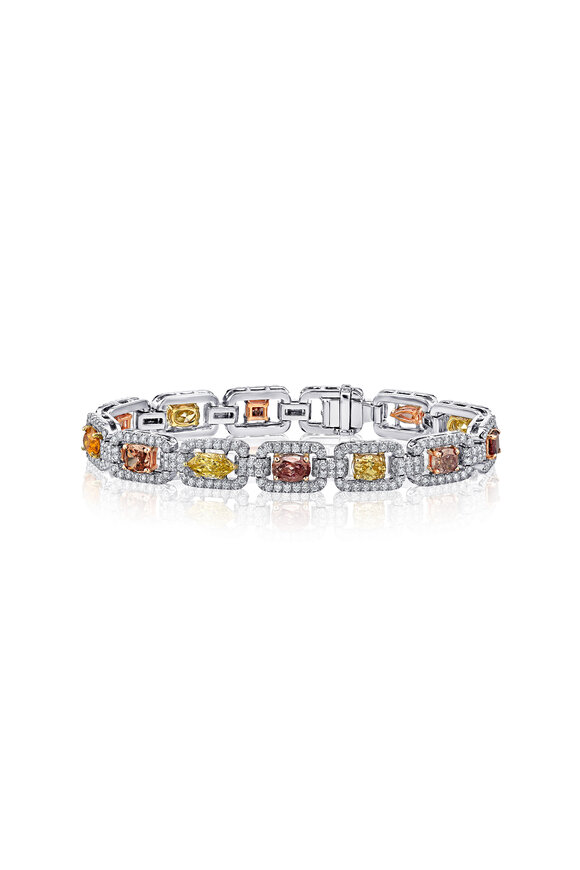 Louis Newman - Multicolor Diamond Bracelet