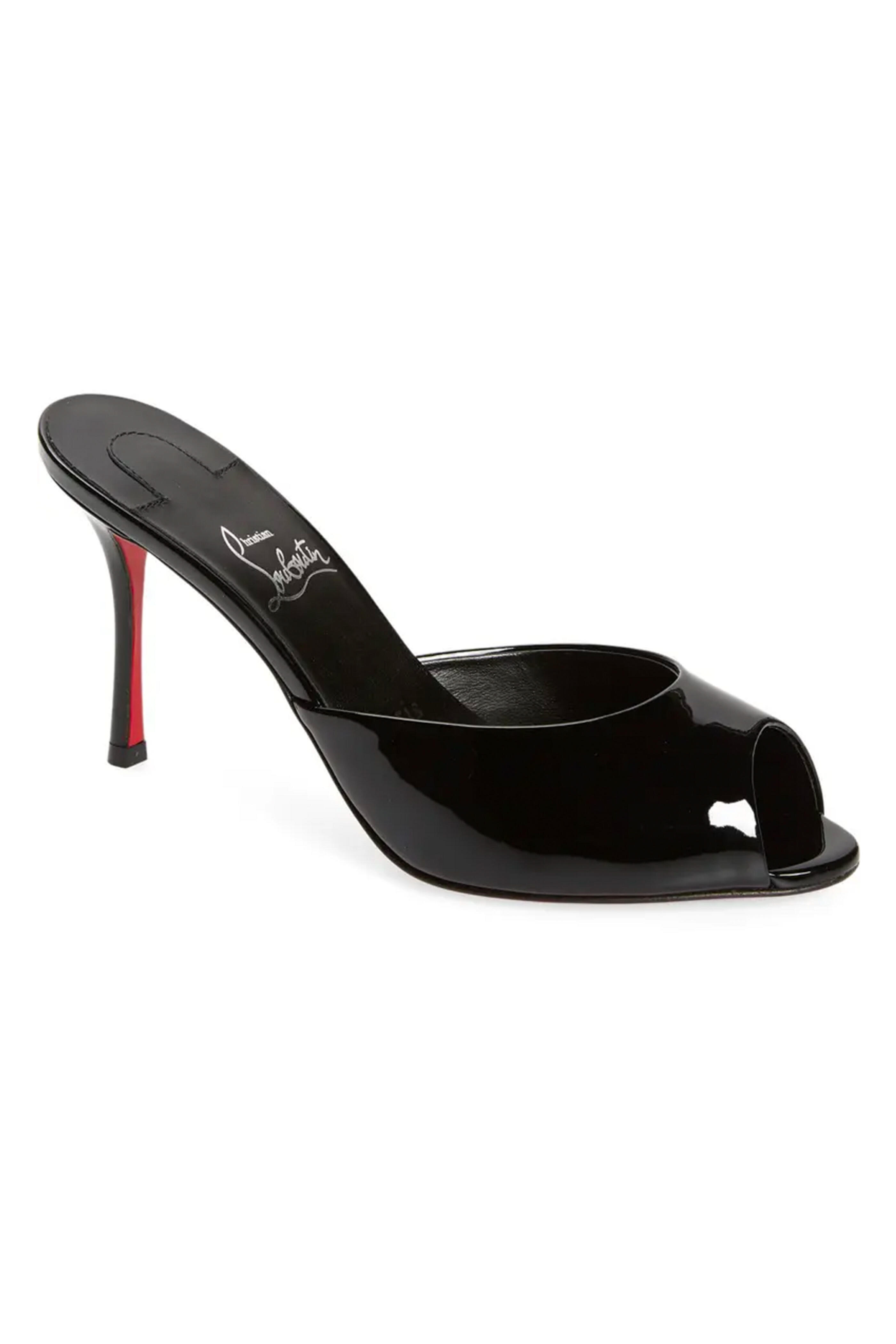 Christian Louboutin - Me Dolly Slide 85 in Black Patent