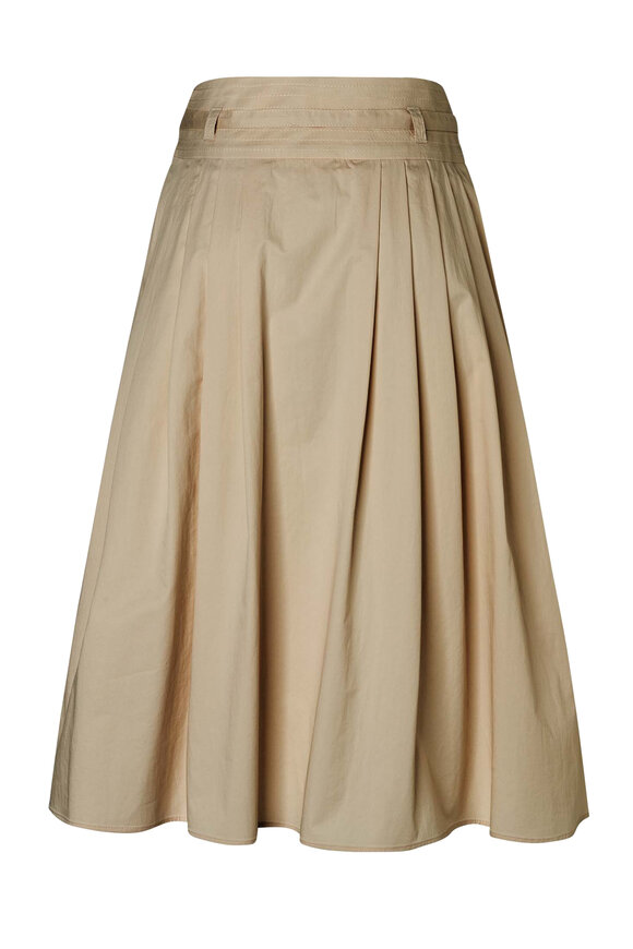 Bogner - Fryda Light Almond Superfine Cotton Stretch Skirt