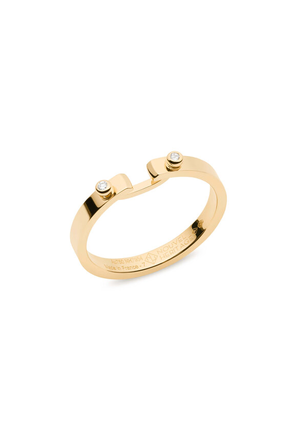 Nouvel Heritage Monday Morning PM 18K Yellow Gold Mood Ring