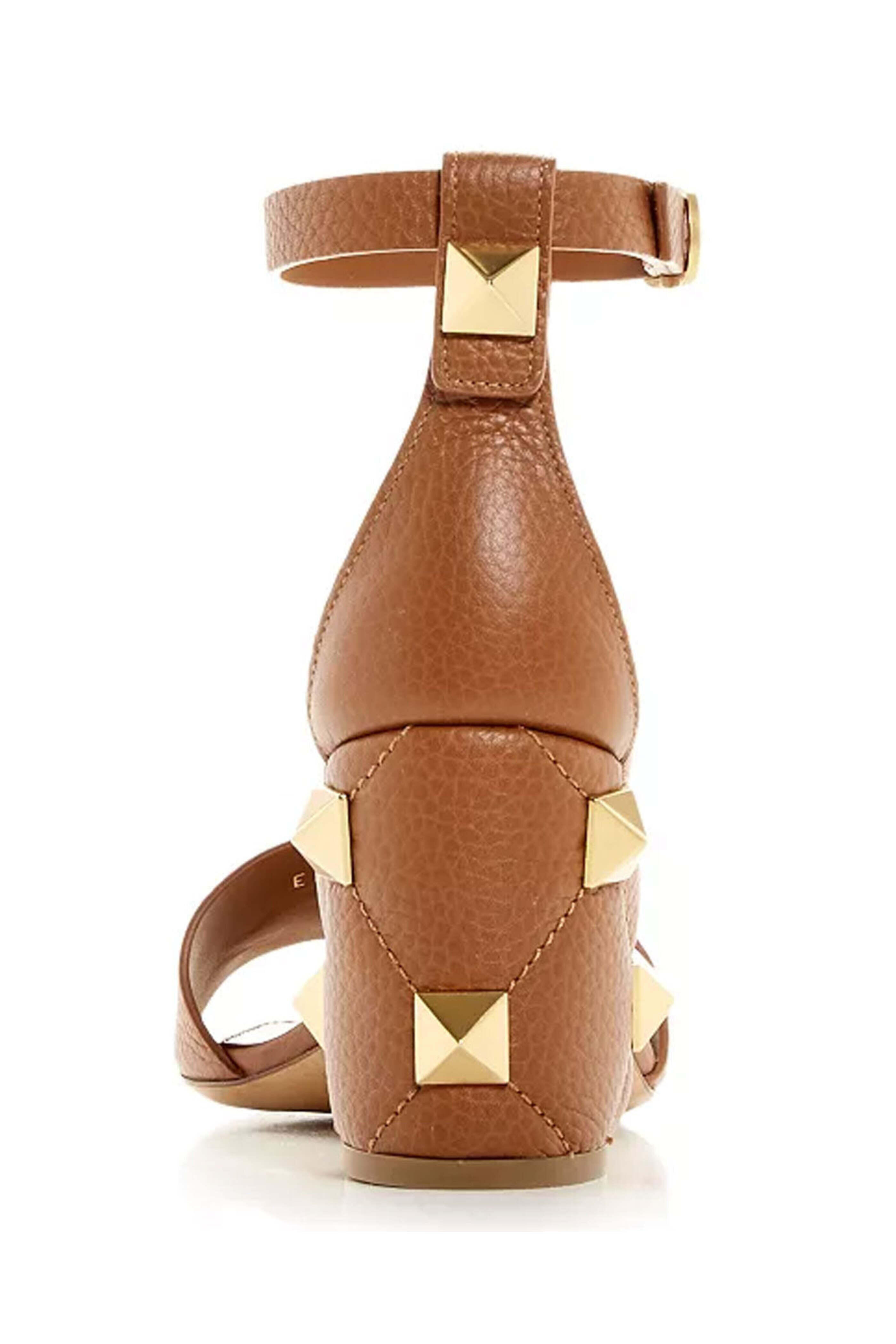 Valentino Garavani - Studded Block Heel Sandal in Selleria