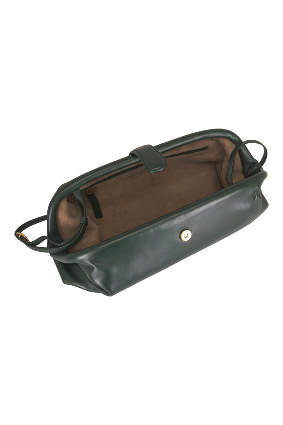 Bottega Veneta Lauren 1979 Alpi Green Leather Clutch - view 5