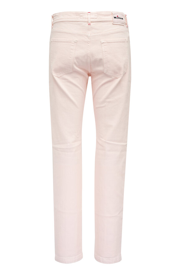 Kiton - Pink Bull Denim Five Pocket Pant