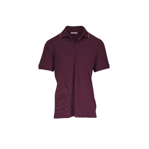 Orlebar Brown - Felix Burgundy Tipped Polo | Mitchell Stores