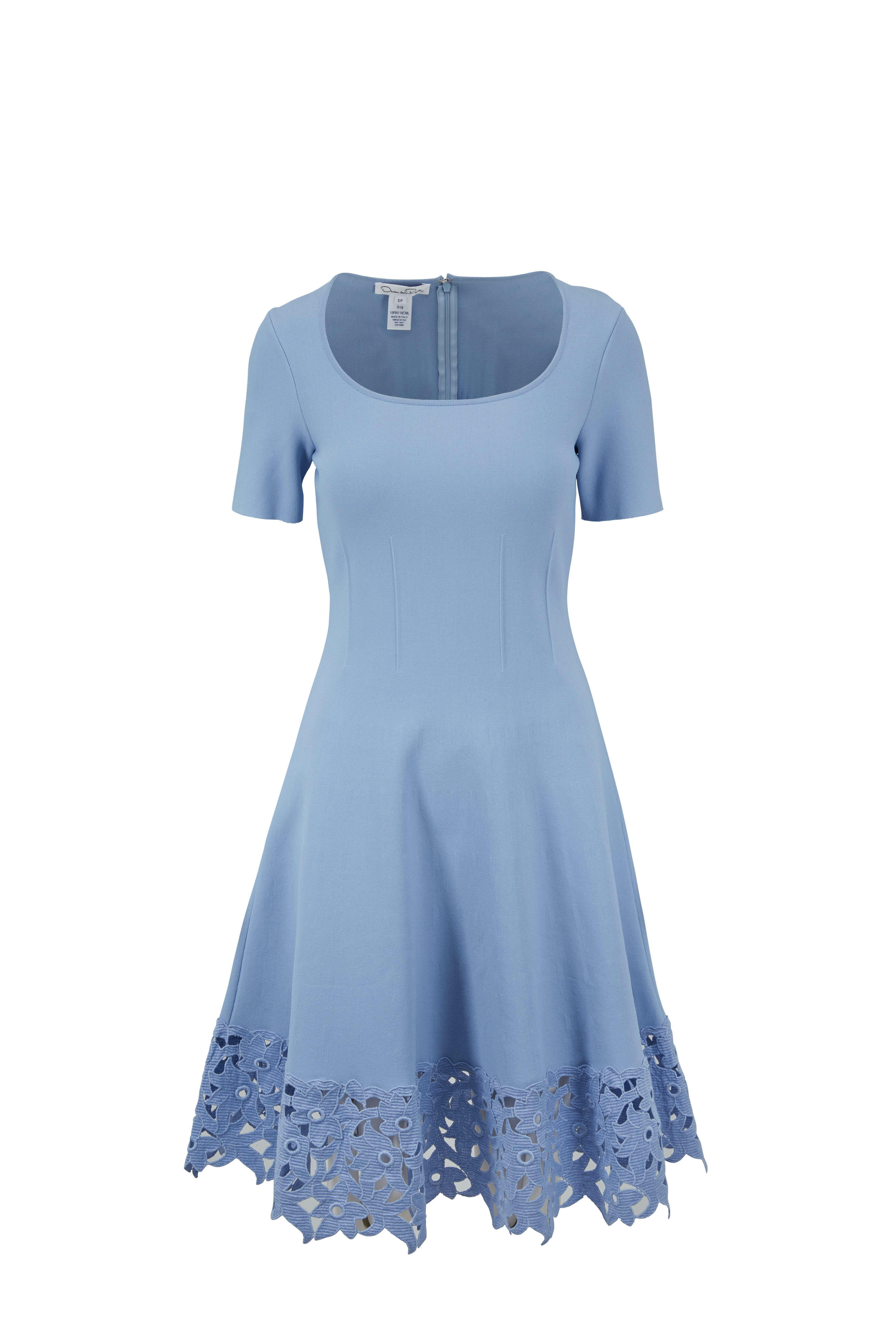 Oscar de la renta light deals blue dress