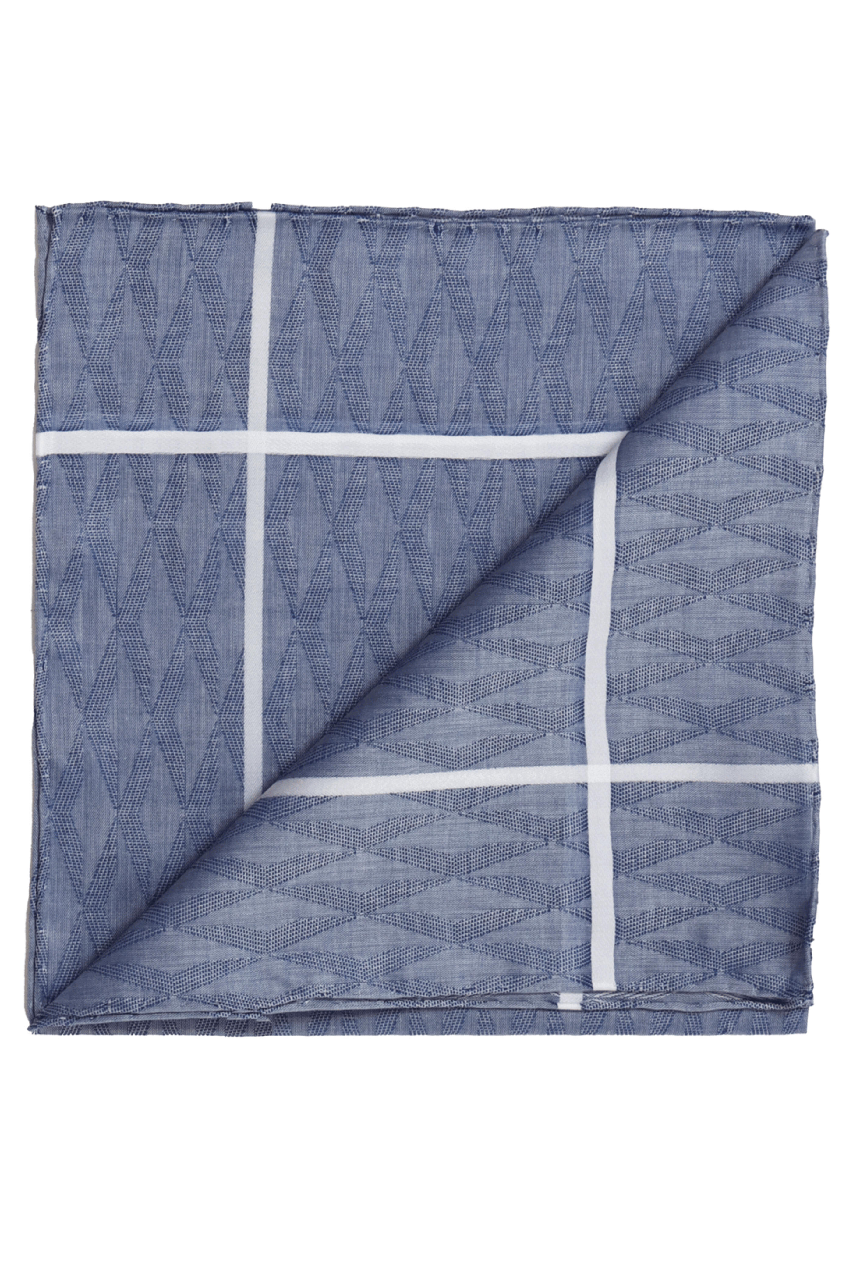 Simonnot-Godard - Navy Jacquard Pocket Square