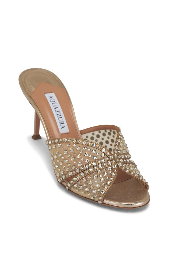 Aquazzura Crystal Lover Mule, 75mm