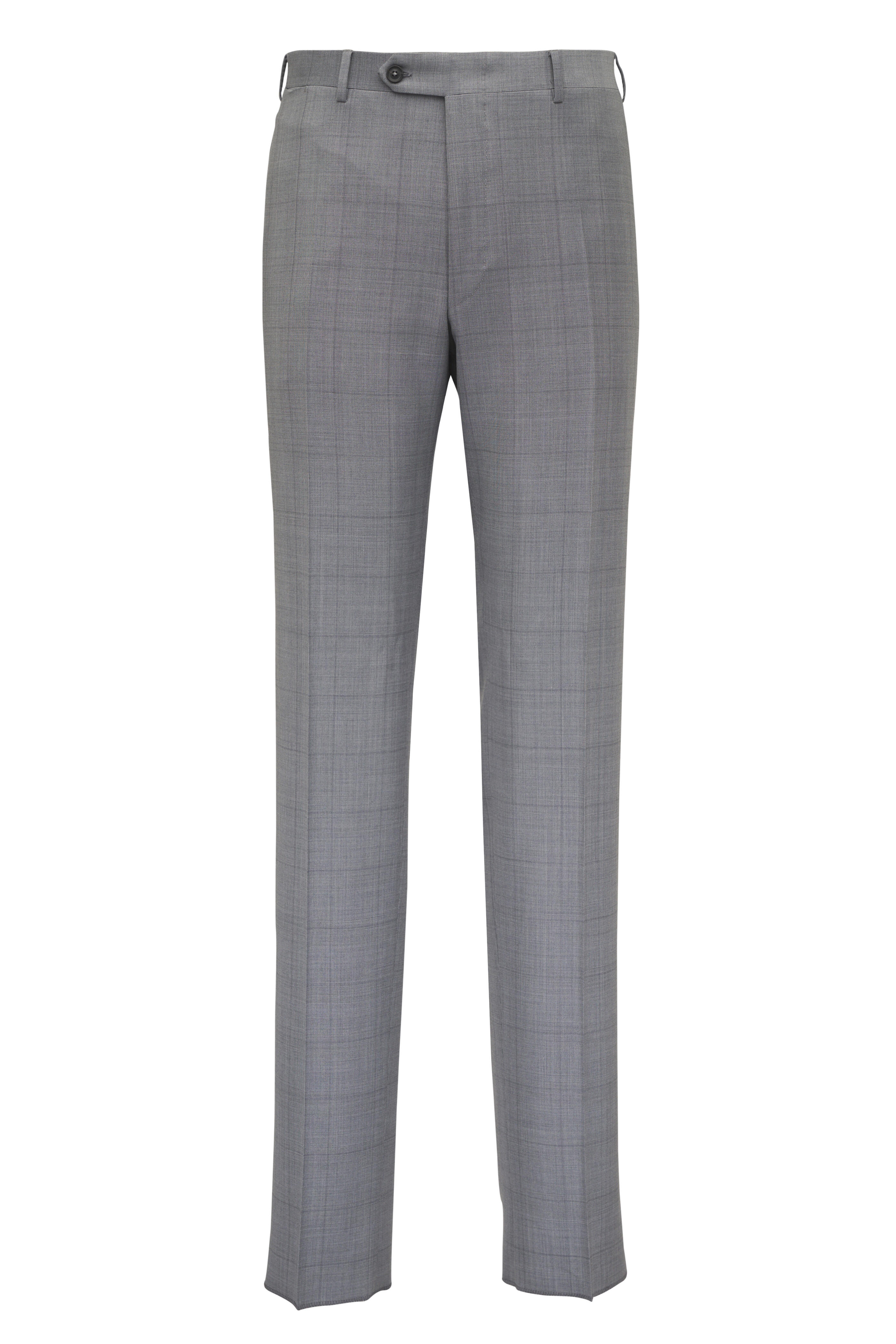 Canali - Gray Tonal Plaid Wool 150's Suit