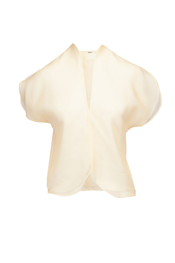 Khaite Briar Beige Silk Top - view 1