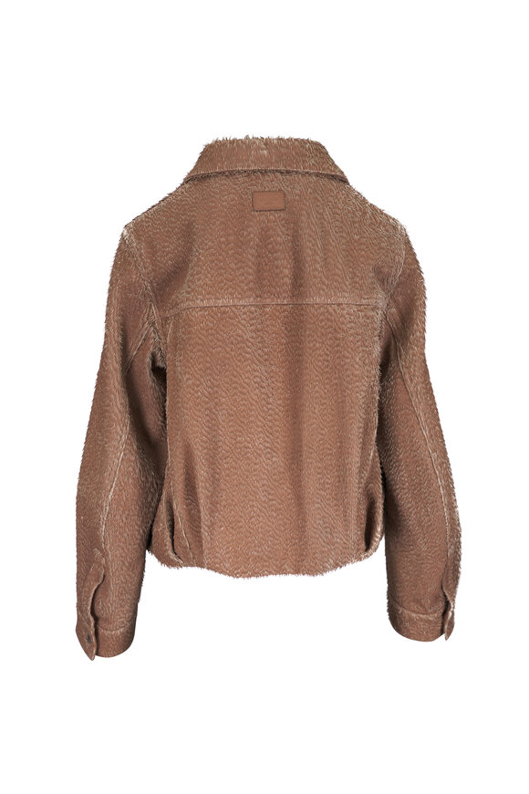 Loewe Beige Laser Cut Nappa Leather Jacket - view 4