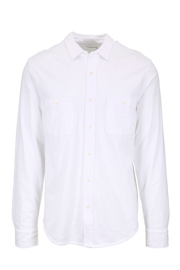 Faherty Brand Seasons White Cotton Shirt